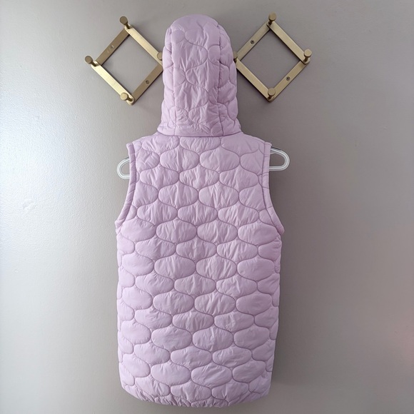 DSG Lavender Quilted Hooded Puffer Vest Size M - Picture 3 of 7